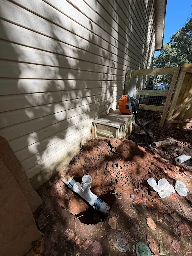 Clean cuts, careful excavation.
